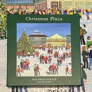 Galison Christmas Plaza 500 Piece Puzzle
